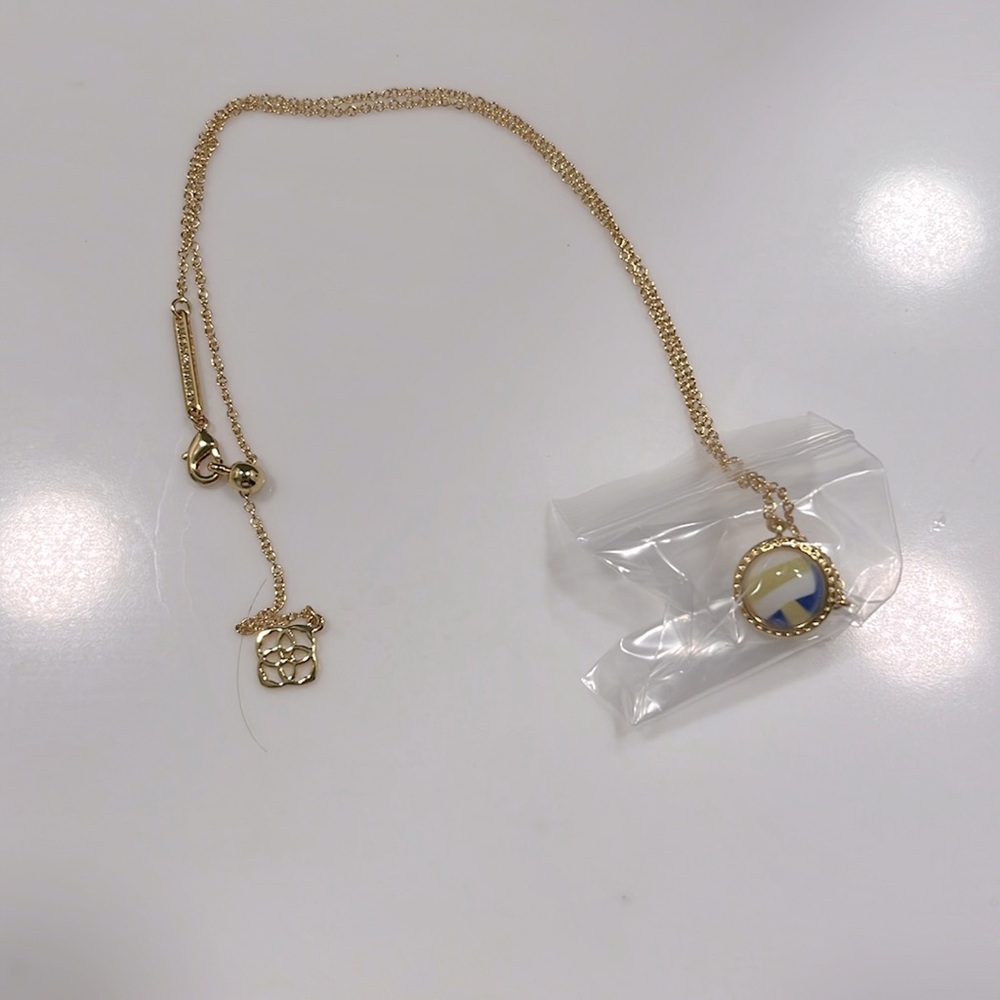 Kendra Scott Volleyball Necklace and Earring Set